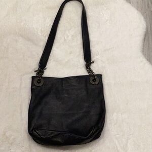 Dkny lack vintage shoulder leather bag